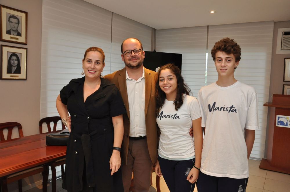 Famílias inteiras aderiram à campanha,como a do procurador Marco Antonio Berberi (Zinho Gomes)