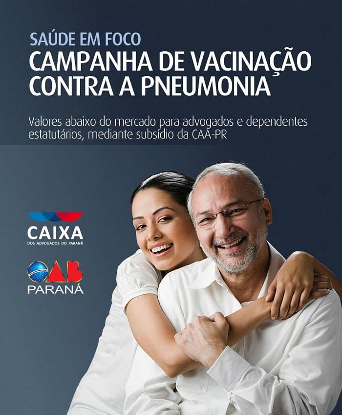 Interessados devem fazer reserva pelo site www.caapr.org.br/vacinapneumonia (Divulgação)