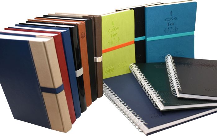 Valores dos cadernos são R$ 25,00 e R$ 35,00, conforme o modelo - Foto: Bebel Ritzmann