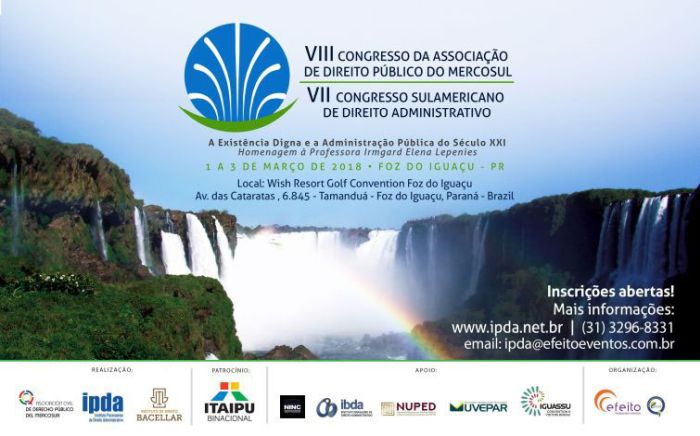Congressos serão realizados nos dias 1º, 2 e 3 de março, em Foz do Iguaçu - Foto: Divulgação