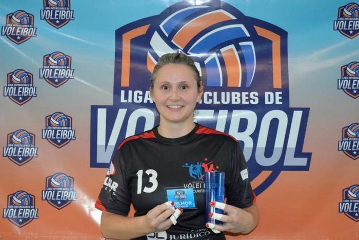 Andreia Gandin foi a melhor ponteira da segunda rodada da Liga Interclubes - Foto: Divulgação