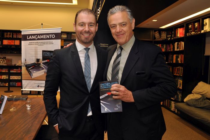 Rodrigo Pironti e o presidente do IPDA, Edgar Guimarães - Foto: Leticia Rochael