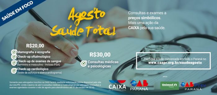 Ação realizada entre 1º de agosto e 14 de setembro beneficiou mais de 3,7 mil advogados no Paraná - Foto: Divulgação