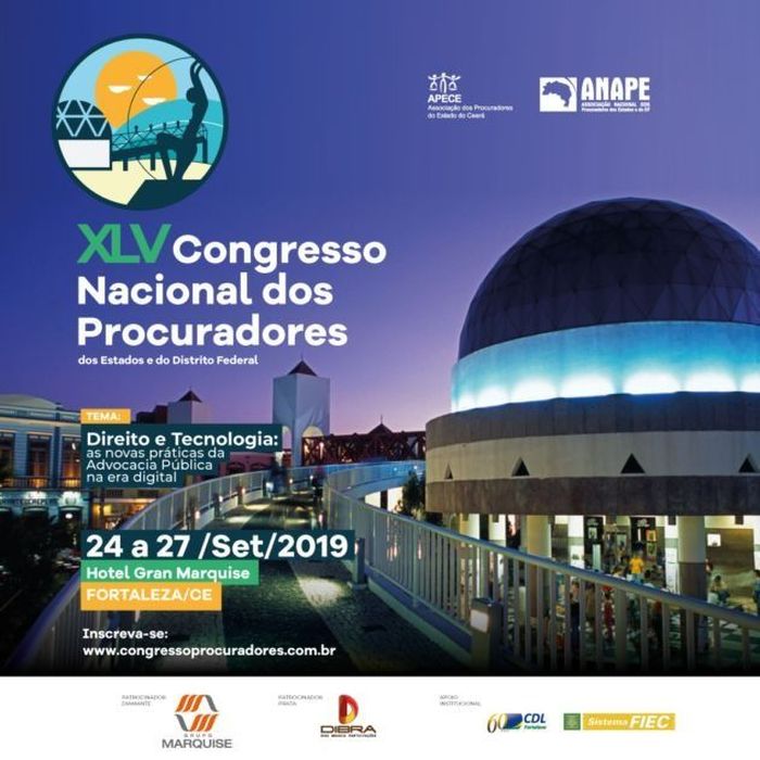 Congresso acontece de 24 a 27 de setembro em Fortaleza, no Ceará - Foto: Divulgação 