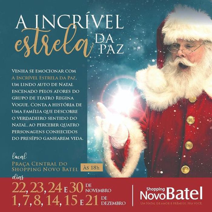 Shopping Novo Batel inicia as festividades natalinas nesta sexta-feira (22) - Foto: Divulgação