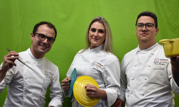 Chefs Aguinaldo Monteiro, Larissa Guzzo e Kaue Henrrique Rodrigues - Foto: Divulgação