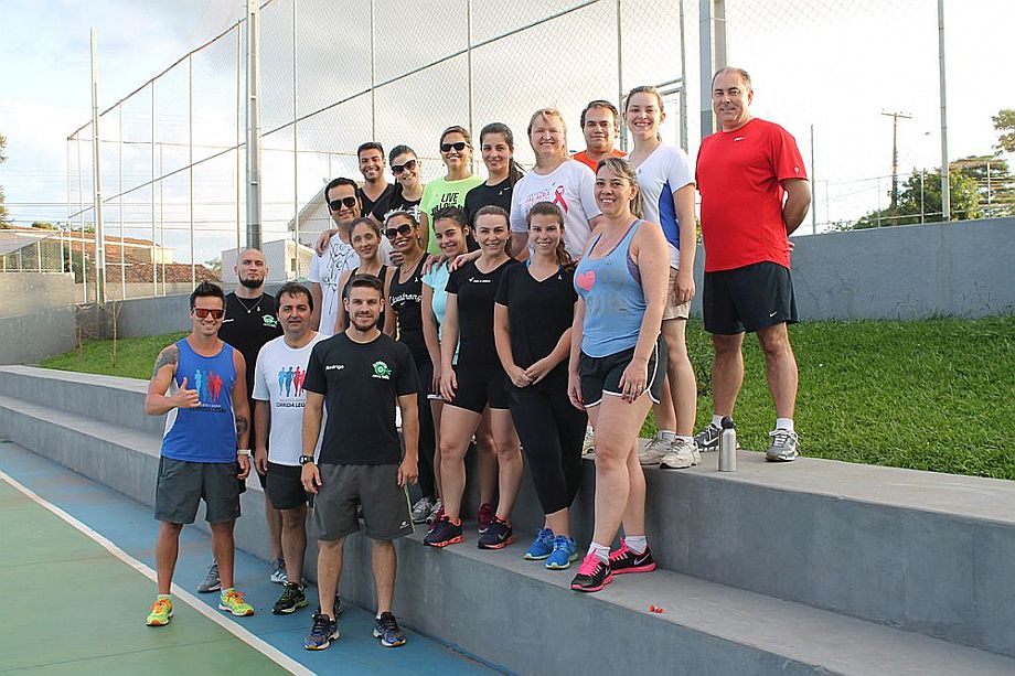 Advogados de Cascavel e região que participaram do treino inaugural do projeto Corrida Legal - Fotos: OAB Cascavel