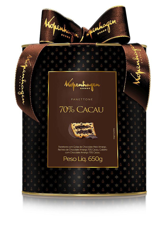 LANÇAMENTO - Panettone 70% Cacau – 650 G – Preço sugerido: R$ 74,90 (Divulgação)