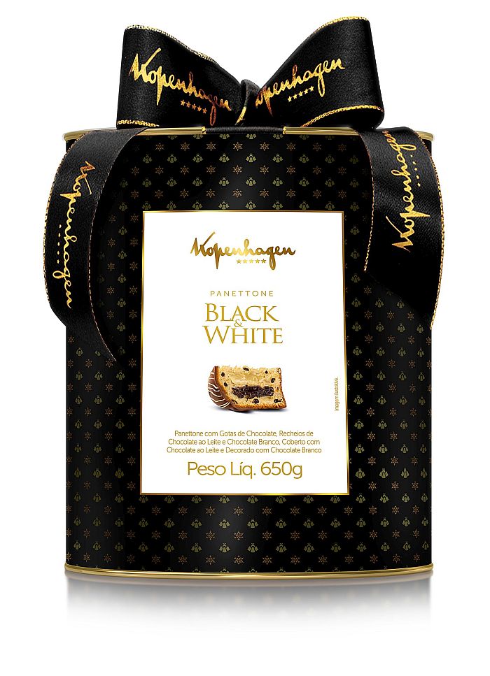 LANÇAMENTO – Panettone Black & White – 650 G – Preço sugerido: R$ 74,90 (Divulgação)