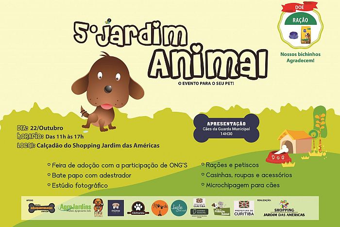 Jardim Animal para apaixonados por pets no Shopping Jardim das Américas